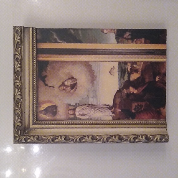 PORTAL *Signed Atlantis Tile, like Sid Dickens. *Rare & Retired Jesus wall art - Picture 2 of 16